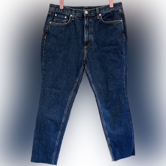 Rag & Bone Dark Stone High Rise Ankle Skinny Jeans - Picture 2 of 11